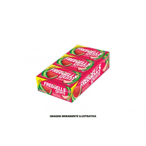 CHICLETE - FREEGELLS RICLAN - 8g GUM MELANCIA RICLAN - DP15